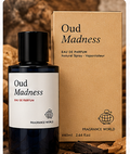 Oud Madness fragrance bottle and packaging